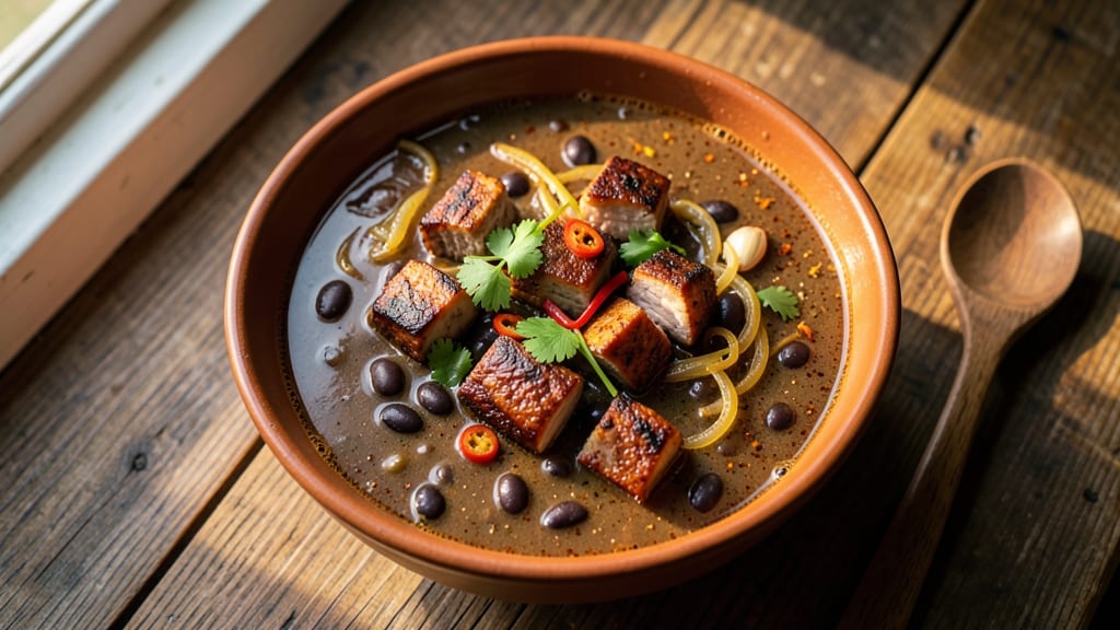 Black Bean Soup With Pork Recipe: Smoky Spice and Pork-Packed Heartiness