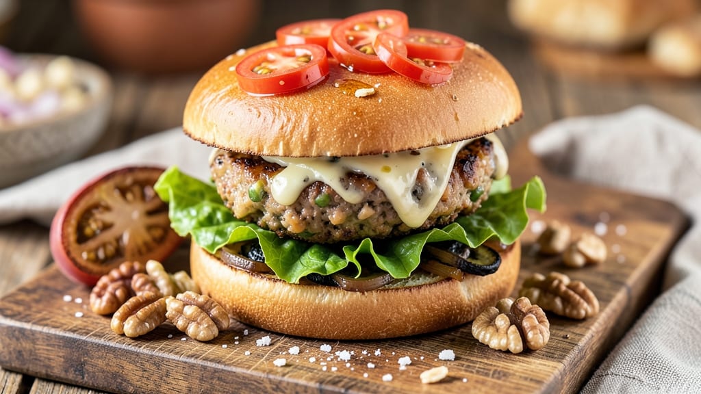 Bean-Free Veggie Burger Recipe: Black Bean Substitute With Mushroom and Lentil Bind