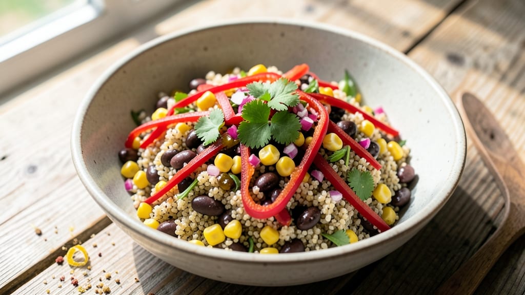 Black Bean Corn Quinoa Salad Recipe: Protein-Packed Fiesta in 25 Minutes