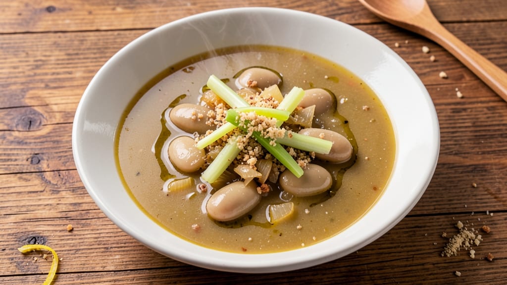 Broad Bean Soup Recipe: Earthy Green Magic With Crispy Topping Twist