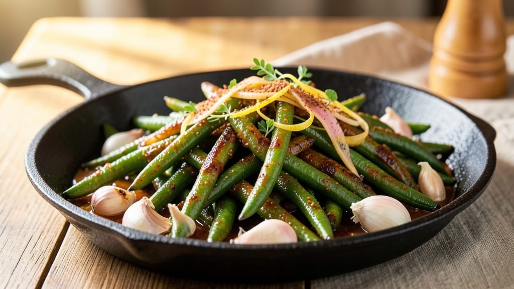 African Green Beans Recipe: Smoky Garlic and Ginger Crunch in 20 Minutes