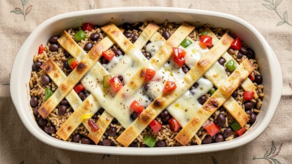Bean Burrito Casserole Recipe: One-Pot Fiesta With Crunchy Tortilla Layers