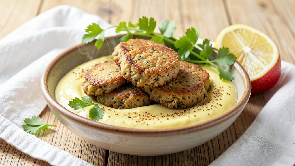 Bean Falafel Recipe: Crispy Tortilla-Crusted Bites With Herby Chickpea Core