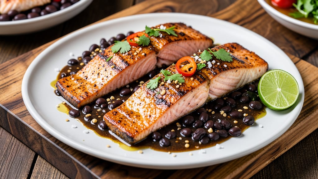 Baked Salmon With Black Bean Sauce Recipe: Umami-Rich Crispy Top and Silky Sauce Fusion