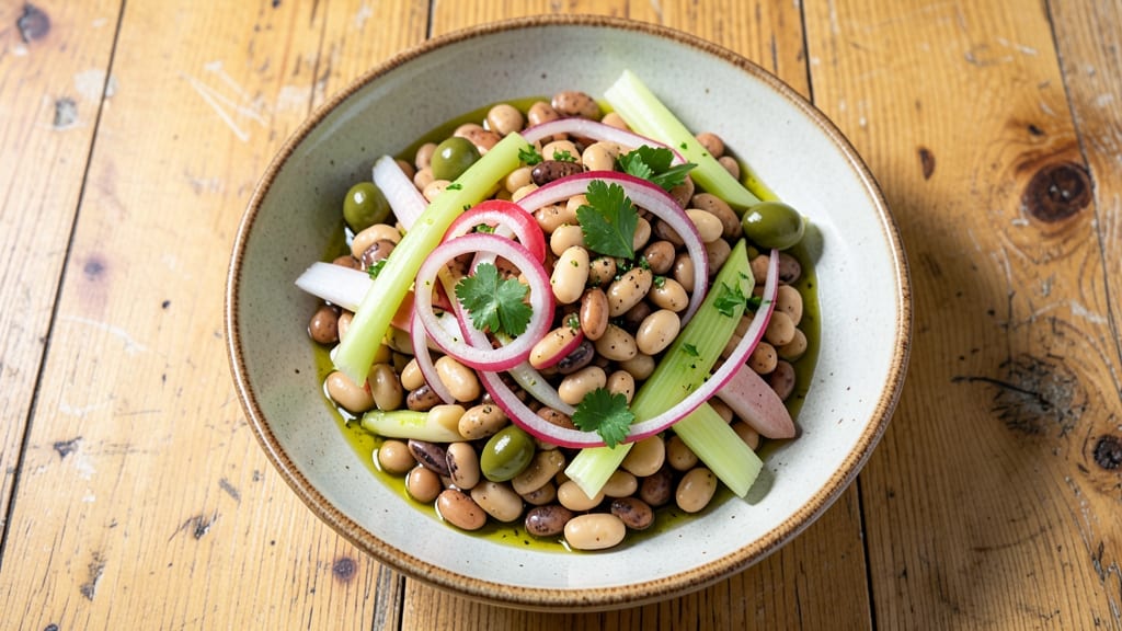 Antipasto Dense Bean Salad Recipe: Italian Pantry Staples With Umami Depth