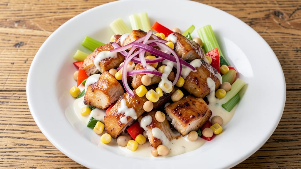Buffalo Chicken and Dense Bean Salad Recipe: Spicy Kick Meets Hearty Texture