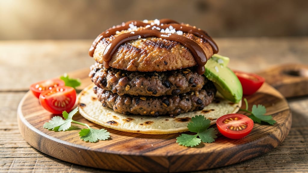 Baked Black Bean Burgers Recipe: Crispy Tortilla-Crusted, Umami-Rich Bites