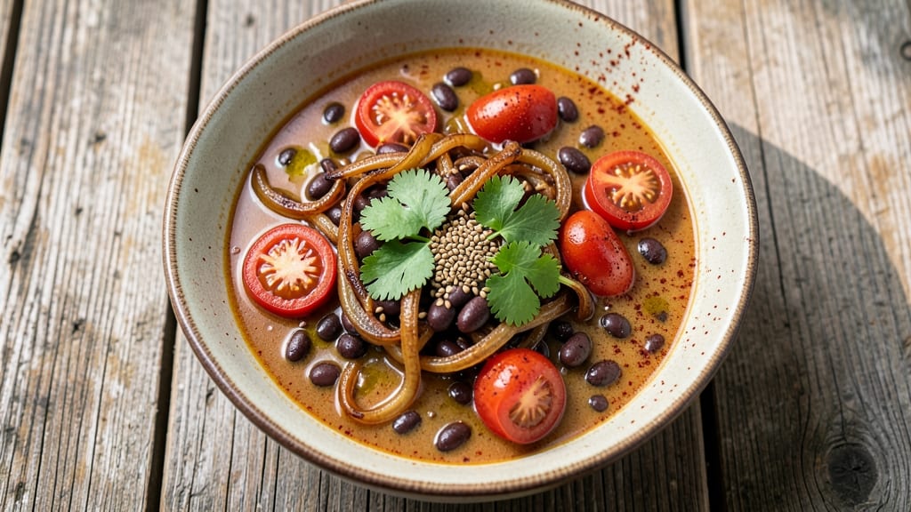 Black Bean and Tomato Soup Recipe: Spiced Cumin and Garlic-Infused Depth