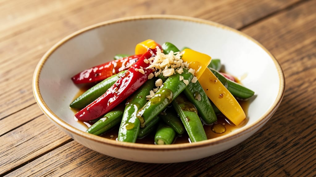 Bell Peppers and Green Beans Recipe: One-Pan Sauté with Garlicky Crunch