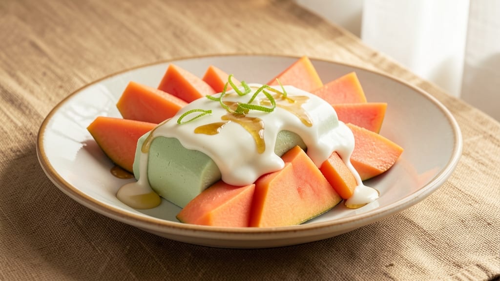 Bean Curd Dessert Recipe: Silky Mango and Coconut Fusion Delight