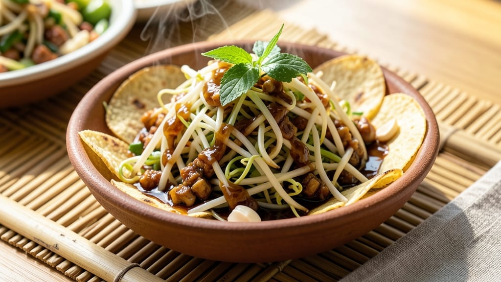 Bean Sprouts Recipe Filipino Style: Crispy Tortilla-Topped Umami Bomb
