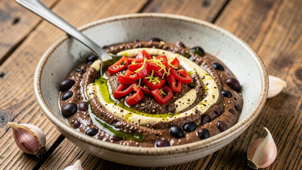 Black Bean Hummus Dip Recipe: Deep Umami With Tahini and Lime Zest