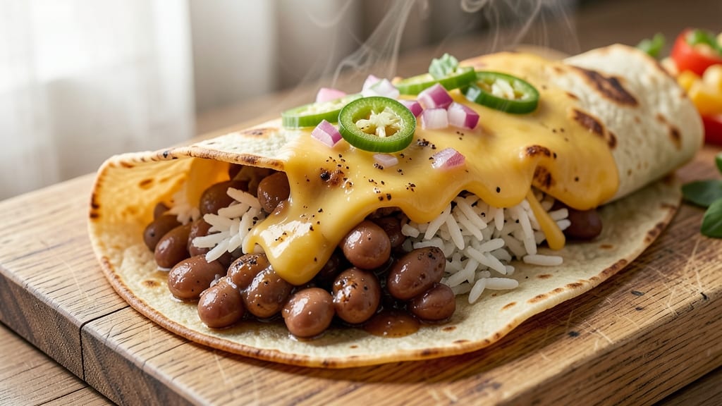 Baked Bean and Cheese Burrito Recipe: Crispy Tortilla Wraps With Melty Edges