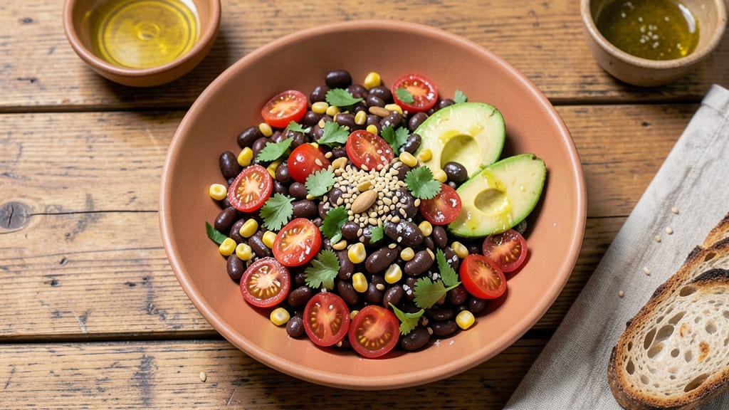Black Bean Confetti Salad Recipe: Layered Crunch and Creamy Cumin-Lime Zing