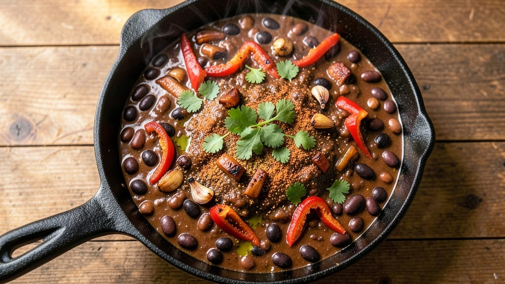 Bush's Black Bean Chili Recipe: Smoky Cumin and Charred Tortilla Crowns