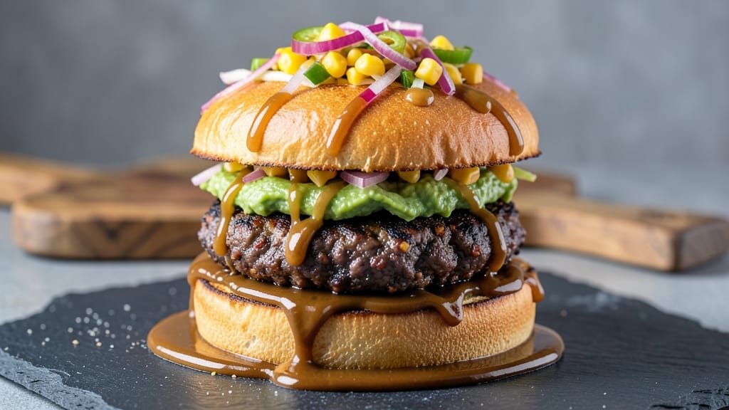 Burger 21 Black Bean Burgers Recipe: Smoky Chipotle and Charred Tortilla Crunch