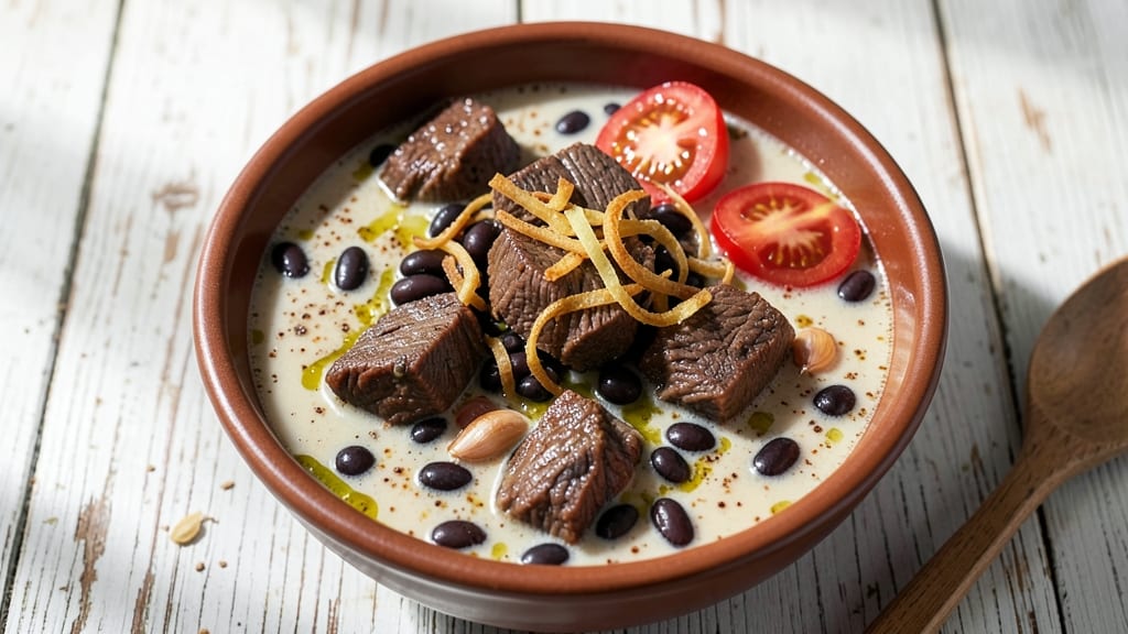 Beef and Black Bean Soup Recipe: Deep-Roasted Tomato and Cumin Base