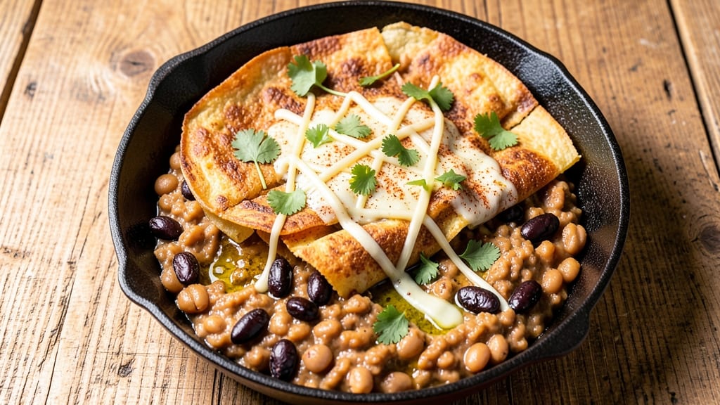 Bean Chimichanga Recipe: Crispy Tortilla Crowns With Gooey Cheese Stuffed Inside
