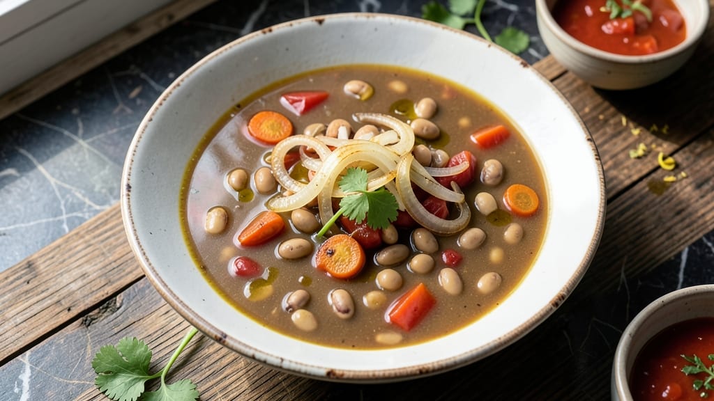 Basic Bean Soup Recipe: Hearty One-Pot Comfort With Crispy Tortilla Topping