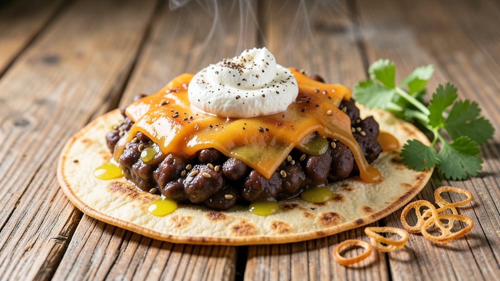 Black Bean Torta Recipe: Crispy Tortilla Crowns Over Creamy Cumin Lime Filling