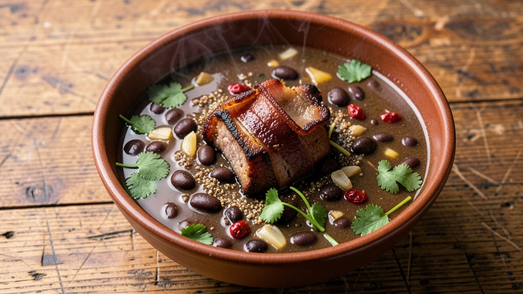 Black Bean Soup With Ham Hock Recipe: Deep-Rich Flavor From Slow-Cooked Collagen