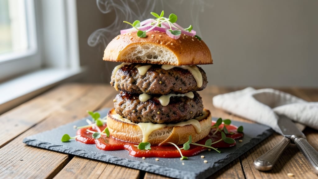 Broad Bean Burgers Recipe: Earthy Umami Patties With Crispy Tortilla Crowns
