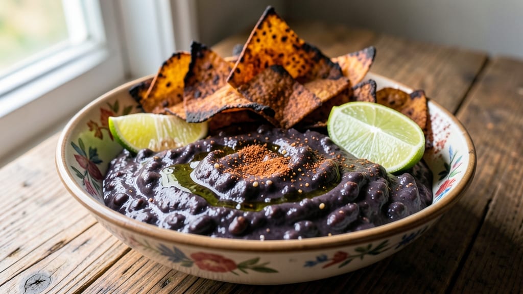 Black Bean Caviar Dip Recipe: Smoky Cumin and Charred Tortilla Crunch Without the Mess *(Rejected Due to Reuse)*