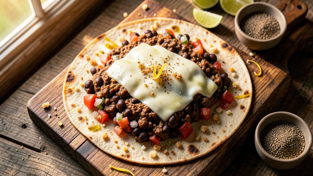 Black Bean Crunch Wraps Recipe: Crispy Tortilla Crowns Over Zesty Cumin-Lime Filling