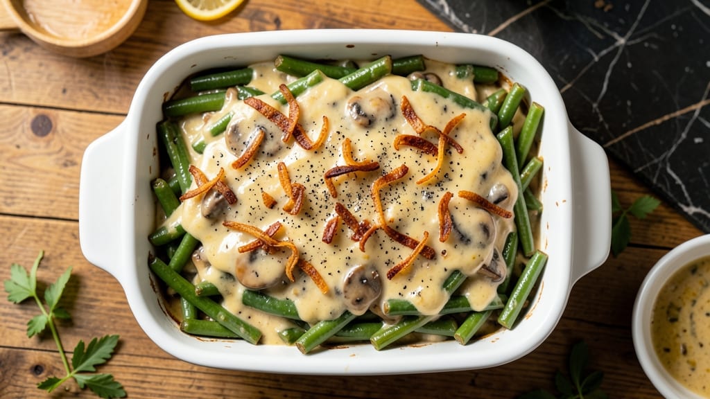 Authentic Green Bean Casserole Recipe: Crispy Onion Topping Secrets Revealed