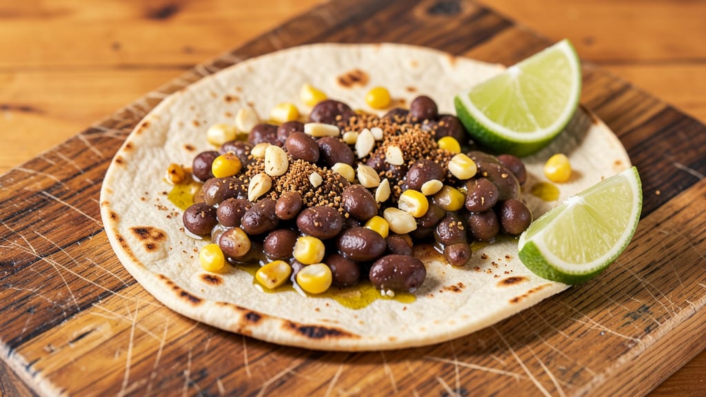 Black Bean Corn Tortilla Recipe: Crispy Crowns Over Spiced Cumin Lime Filling