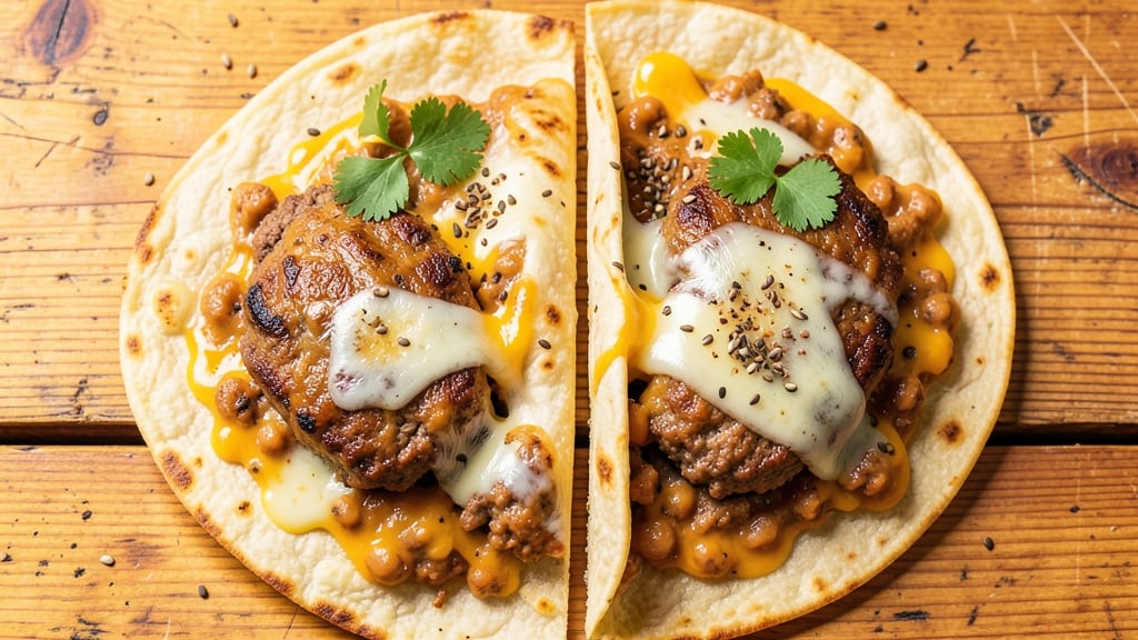 Beef and Refried Bean Quesadillas Recipe: Smoky Cumin and Melted Cheese Layers