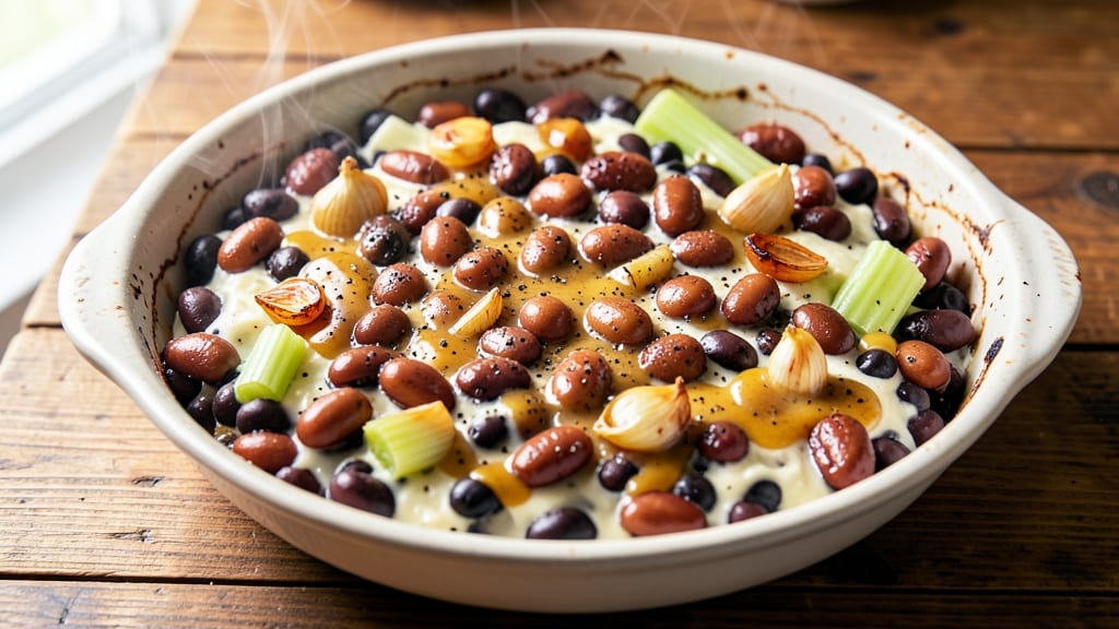 6 Bean Casserole Recipe: Crunchy Topped Comfort With Kidney and Navy Beans