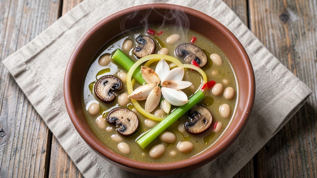 Bean and Mushroom Soup Recipe: Earthy Umami Depth With Crispy Tortilla Crowns