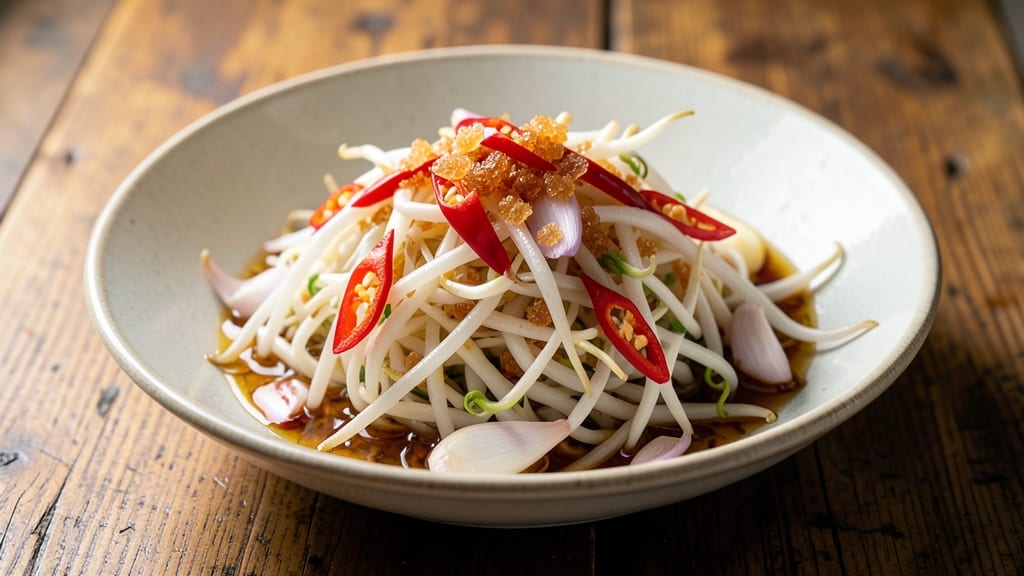 Thai Bean Sprouts Recipe: Bright Lime and Chili Crunch Salad