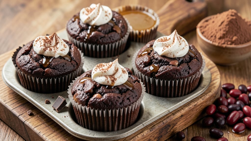 Black Bean Brownie Muffins Recipe: Fudgy Bites with Chocolatey Surprise