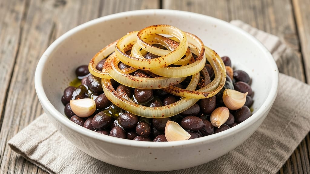 Black Bean and Onion Recipe: Crispy Caramelized Topping for Tacos and Bowls