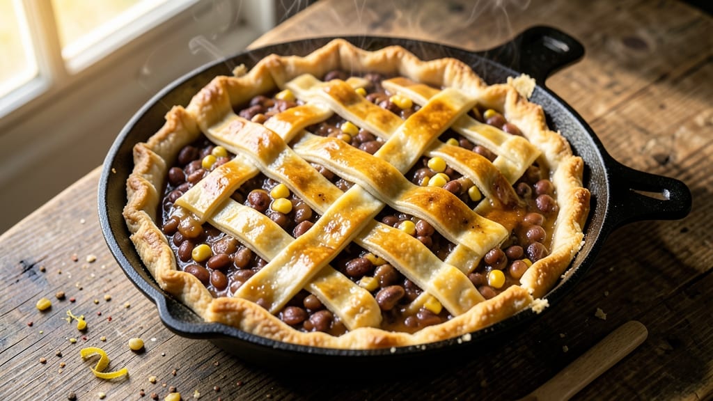 American Bean Pie Recipe: Rustic Crust Over Creamy Filling Magic