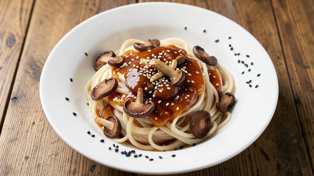 Bean Curd Noodles Recipe: Silky Mushroom and Sesame Stir-Fry Magic