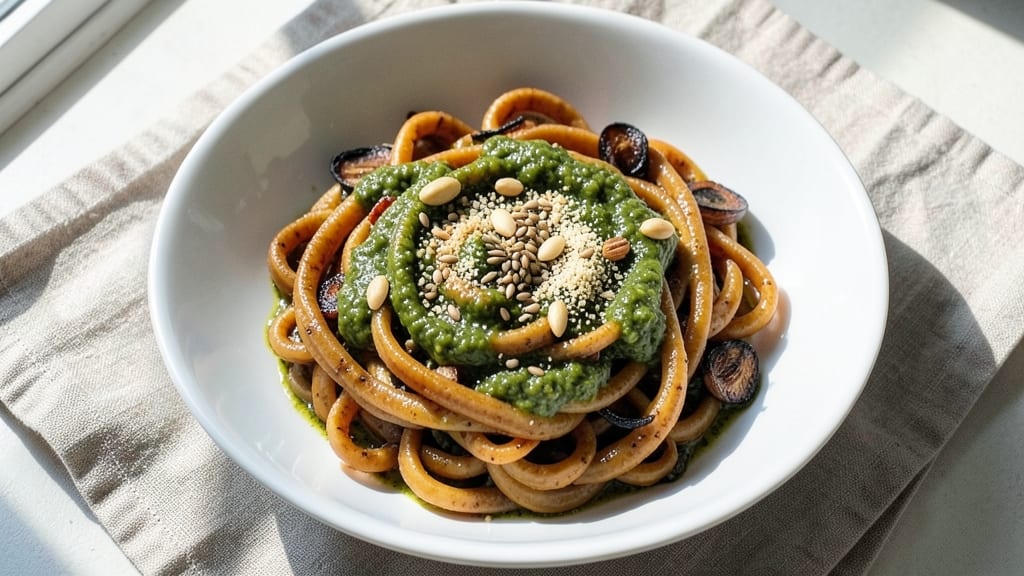 Black Bean Flour Pasta Recipe: Crispy Noodles With Earthy Umami Bite