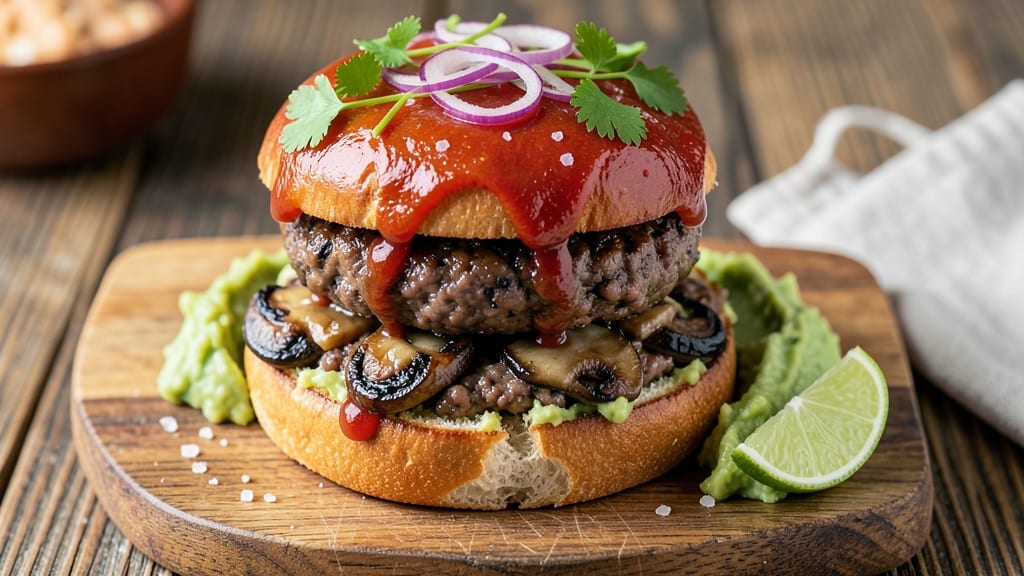 Black Bean Burger Recipe With Tomato Paste: Umami-Rich, Mushroom-Infused Bites