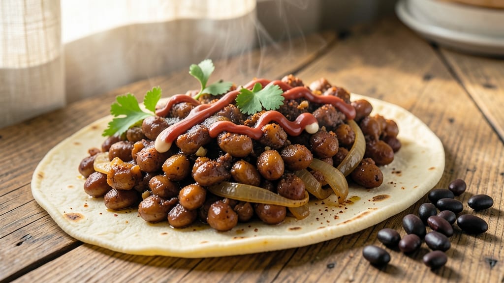Baked Bean Wraps Recipe: Smoky Tortilla Crust Over Melty Cheese and Cumin-Spiced Beans