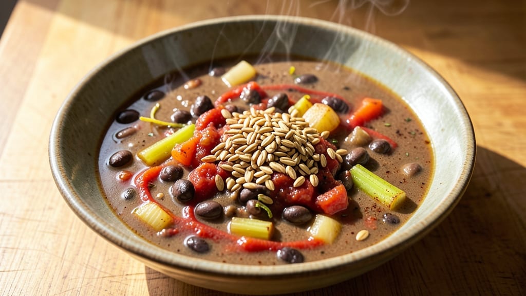 Black Bean and Barley Soup Recipe: Hearty Protein-Packed Simmer with Nutty Depth