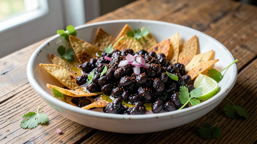 Black Bean Caviar Recipe: Charred Tortilla Crunch With Lime-Zest Brightness