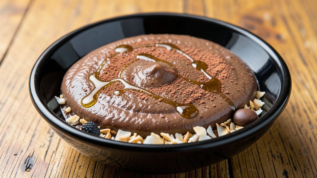 Black Bean Pudding Recipe: Silky Chocolate-Ganache Swirls With Coconut Whip