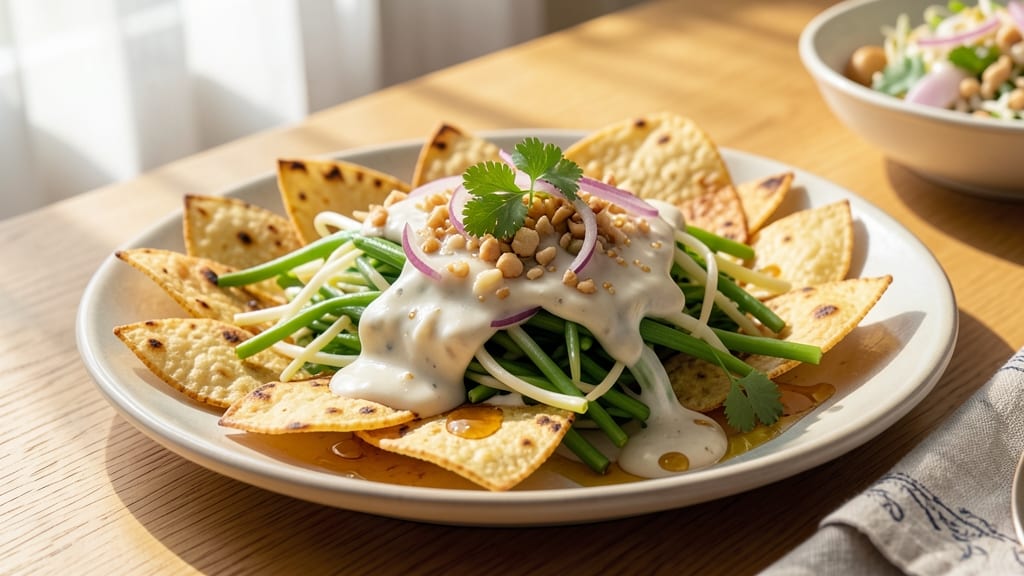 Bean Sprouts Ukoy Recipe: Crispy Tortilla Crowns Over Silky Coconut Curry