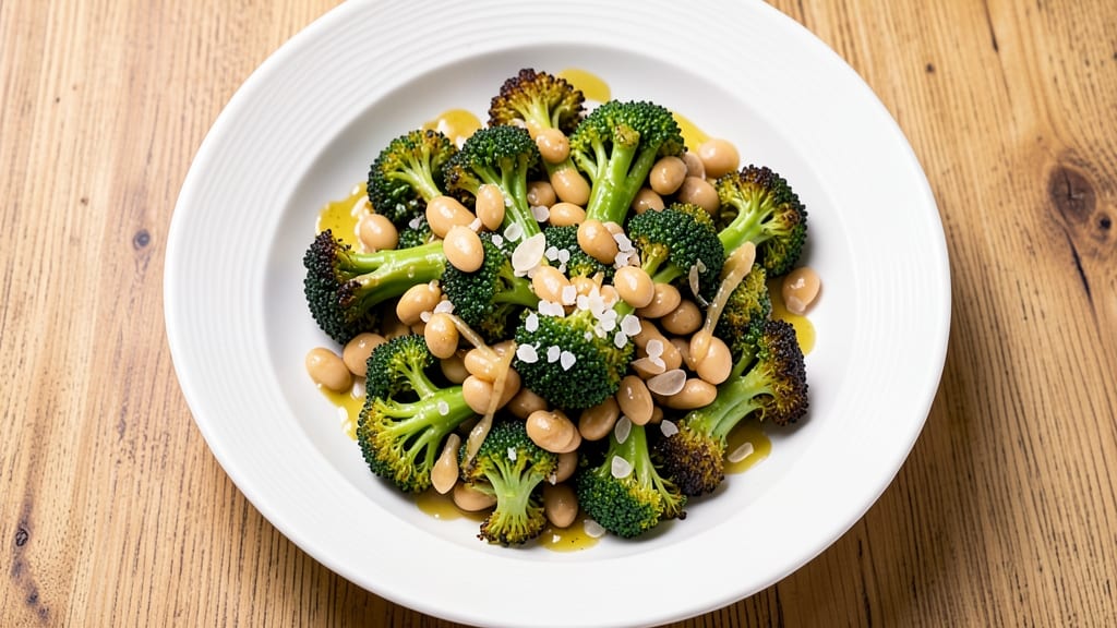 Broccoli and Garbanzo Bean Recipe: Crispy-Topped Protein-Packed Side