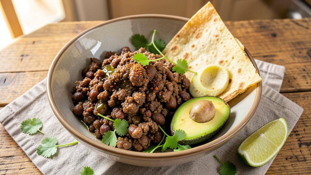 Black Bean Keto Recipe: Crispy Tortilla-Crusted Protein Bowl
