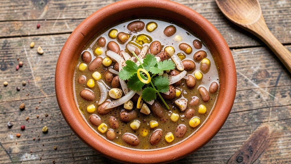 Authentic Mexican Bean Soup Recipe: Smoky Cumin and Charred Corn Base
