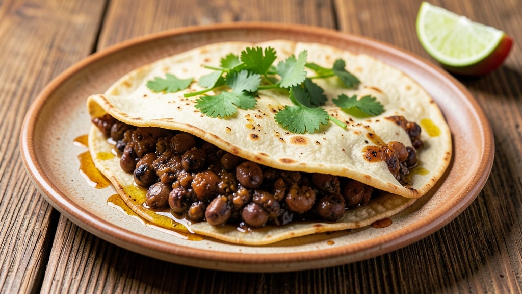 Black Bean Buns Recipe: Crispy Tortilla Crowns Over Cumin-Lime Filling