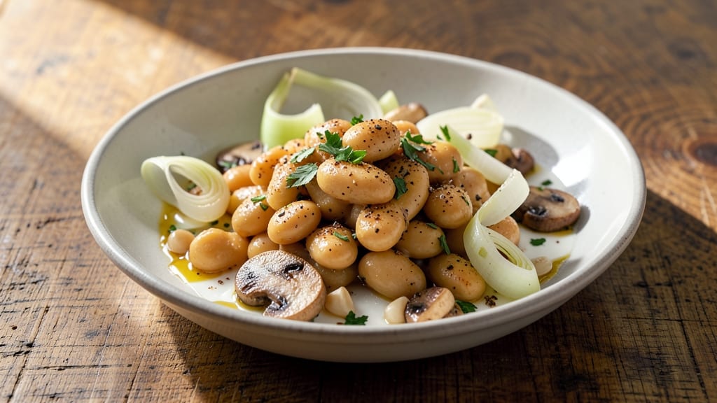 Butter Beans and Leeks Recipe: Savory Mushroom-Inspired Umami Harmony